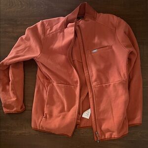 Figs Women's Orange Teddy Jacket